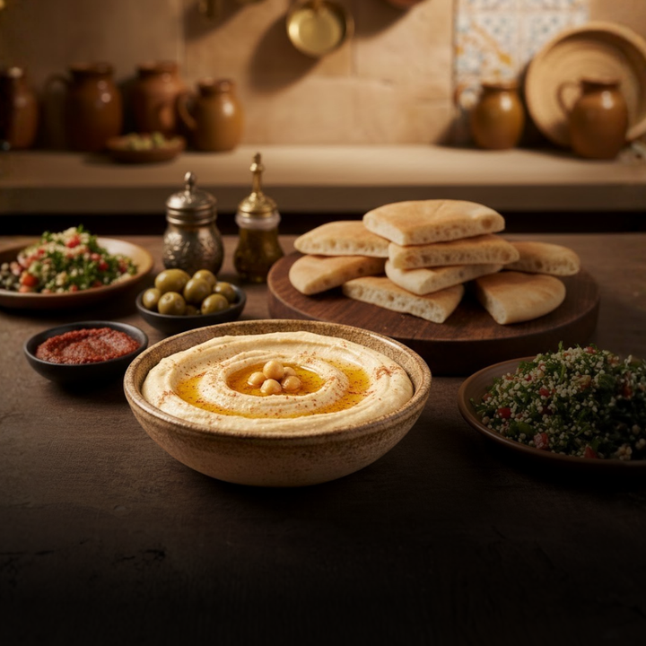 DIY Ready to Cook Kit - Hummus & Pita Bread