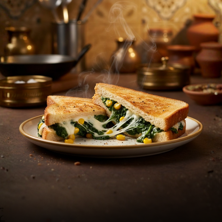 DIY Ready to Cook Kit - Spinach Corn Sandwich